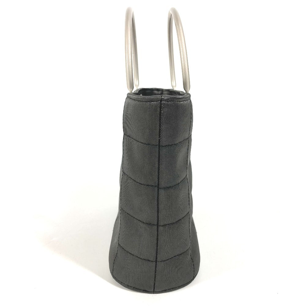 CHANEL Metal Handle Chocolate Bar Bag Tote Bag Handbag Nylon Women's Grey