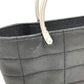 CHANEL Metal Handle Chocolate Bar Bag Tote Bag Handbag Nylon Women's Grey