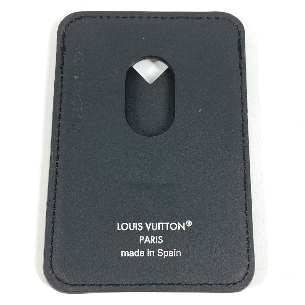 LOUIS VUITTON M12602 モノグラムエクリプス ポルトカルトマグネット フォンアクセサリー magsafe 名刺入れ パスケース カードケース モノグラムエクリプスキャンバス ユニセックス ブラック