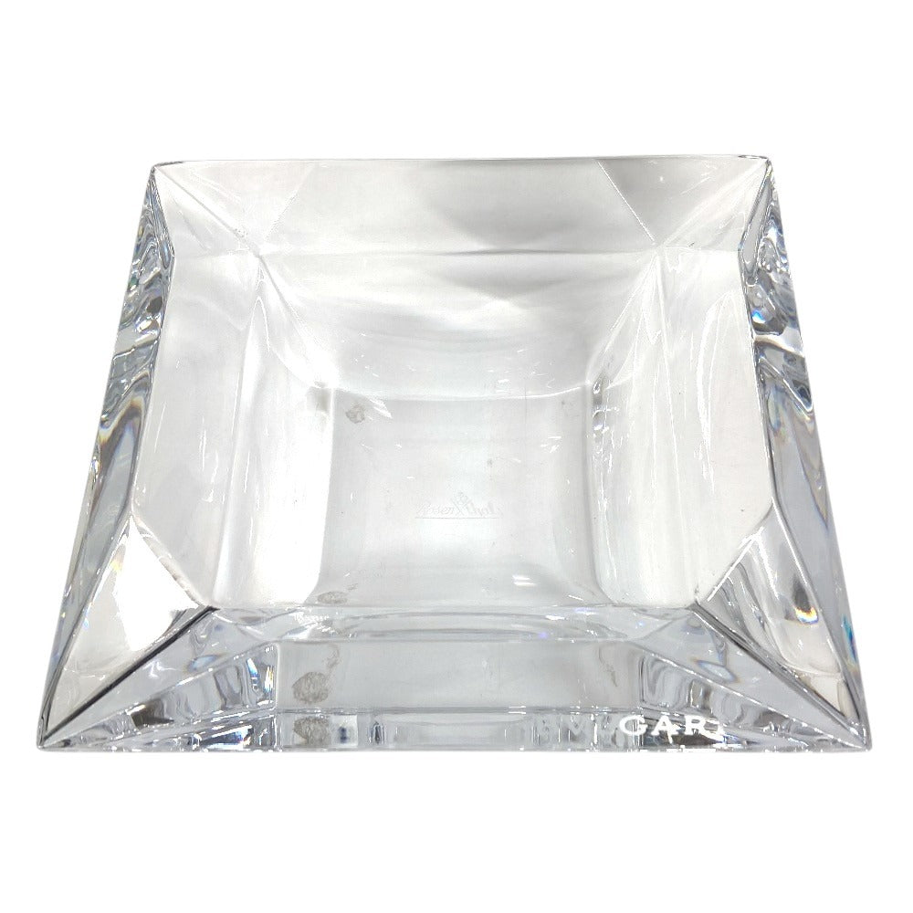 BVLGARI Rosenthal logo ashtray, glass, unisex, clear