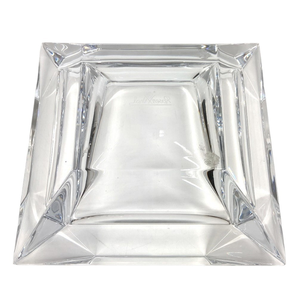 BVLGARI Rosenthal logo ashtray, glass, unisex, clear