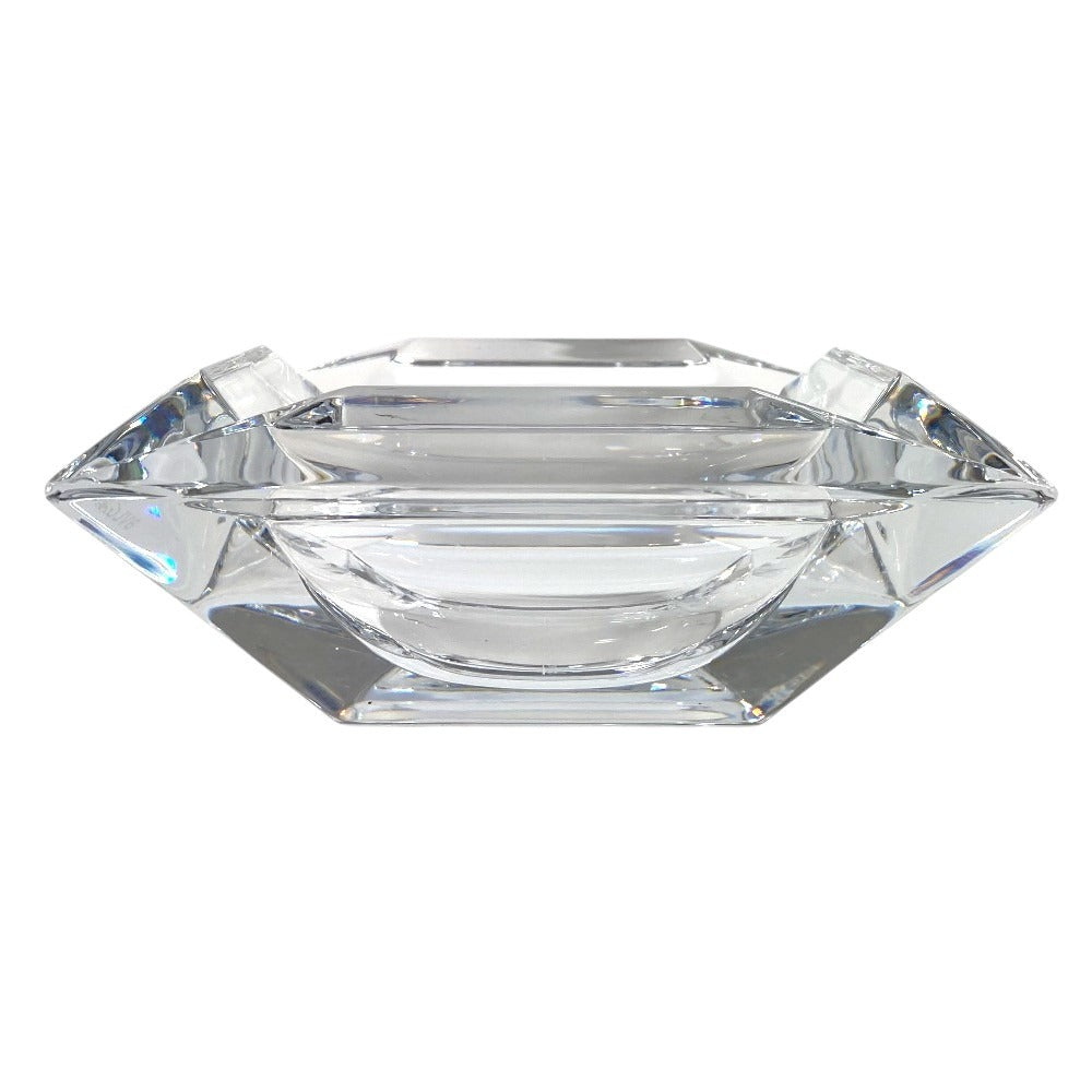 BVLGARI Rosenthal logo ashtray, glass, unisex, clear
