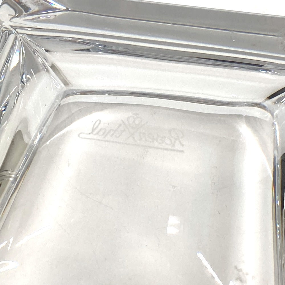 BVLGARI Rosenthal logo ashtray, glass, unisex, clear
