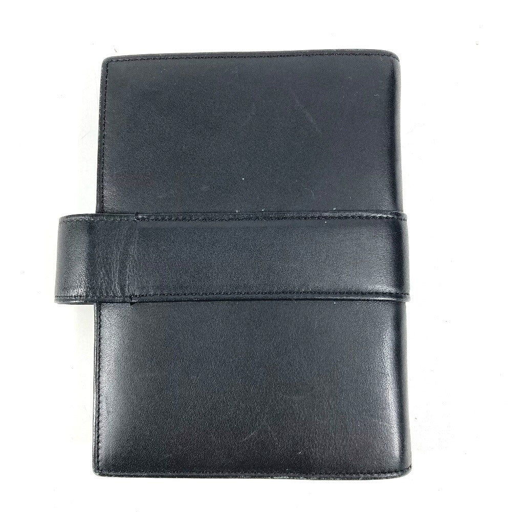 CARTIER トリニティ ロゴ システム手帳 ステーショナリー 手帳カバー レザー ユニセックス ブラック