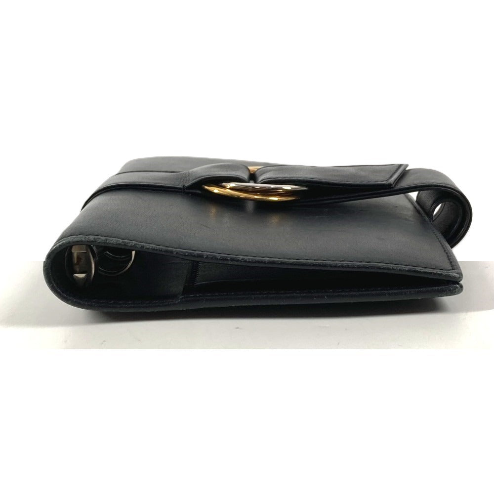 CARTIER トリニティ ロゴ システム手帳 ステーショナリー 手帳カバー レザー ユニセックス ブラック