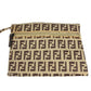 FENDI 8BH184 Pouch Zucca Zucchino Shoulder Tote Bag Handbag Shoulder Bag Coated Canvas Unisex Brown
