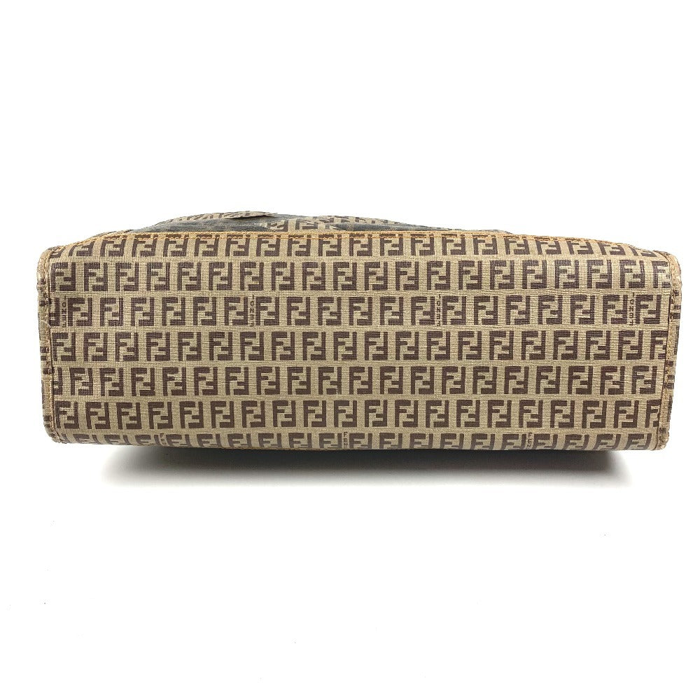 FENDI 8BH184 Pouch Zucca Zucchino Shoulder Tote Bag Handbag Shoulder Bag Coated Canvas Unisex Brown