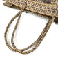 FENDI 8BH184 Pouch Zucca Zucchino Shoulder Tote Bag Handbag Shoulder Bag Coated Canvas Unisex Brown