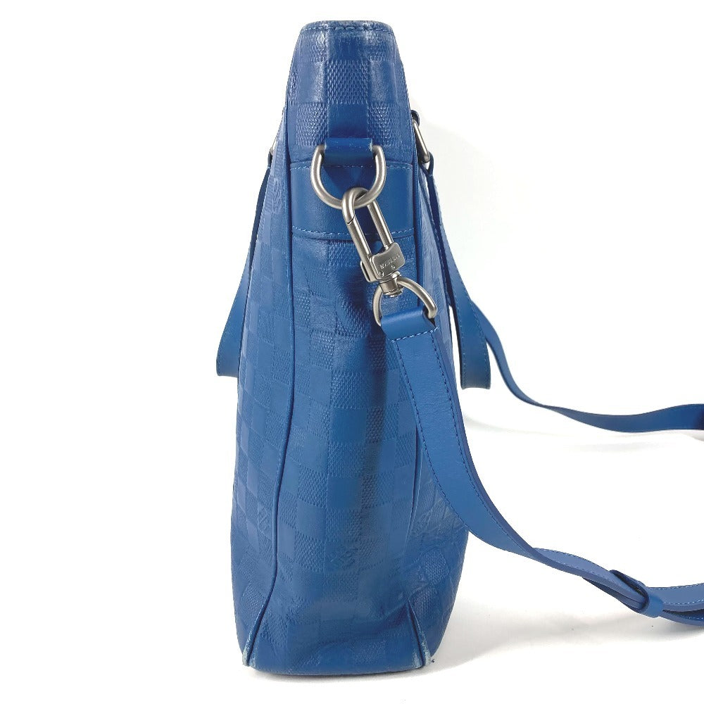 LOUIS VUITTON N41352 ダミエ アンフィニ タダオPM タダオ PM 斜め掛け カバン 縦型 トートバッグ 2WAYバッグ ショルダーバッグ ダミエアンフィニレザー レディース ブルー