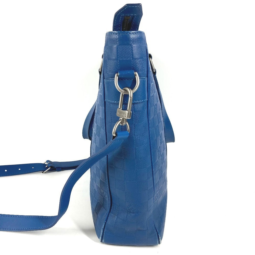 LOUIS VUITTON N41352 ダミエ アンフィニ タダオPM タダオ PM 斜め掛け カバン 縦型 トートバッグ 2WAYバッグ ショルダーバッグ ダミエアンフィニレザー レディース ブルー