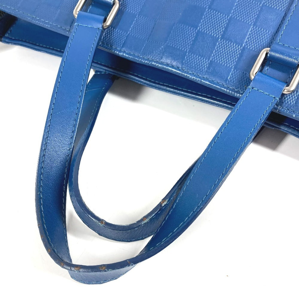 LOUIS VUITTON N41352 ダミエ アンフィニ タダオPM タダオ PM 斜め掛け カバン 縦型 トートバッグ 2WAYバッグ ショルダーバッグ ダミエアンフィニレザー レディース ブルー