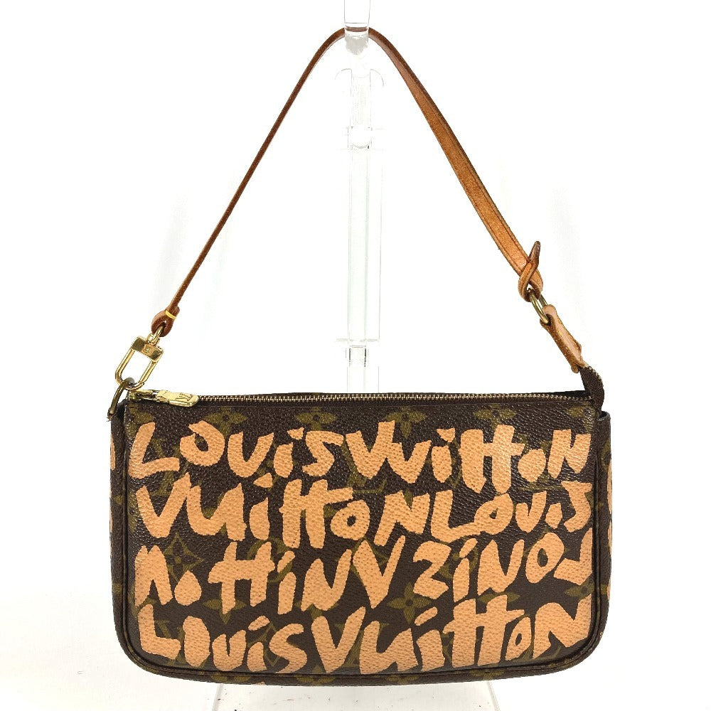 LOUIS VUITTON M92193 Monogram Graffiti Pochette Accessoires Handbag/Shoulder Bag, Accessory Pouch, Monogram Graffiti Canvas, Women's, Orange