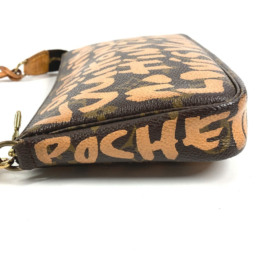 LOUIS VUITTON M92193 Monogram Graffiti Pochette Accessoires Handbag/Shoulder Bag, Accessory Pouch, Monogram Graffiti Canvas, Women's, Orange