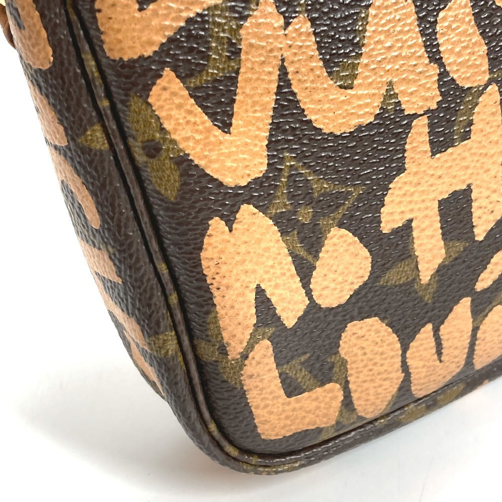 LOUIS VUITTON M92193 Monogram Graffiti Pochette Accessoires Handbag/Shoulder Bag, Accessory Pouch, Monogram Graffiti Canvas, Women's, Orange