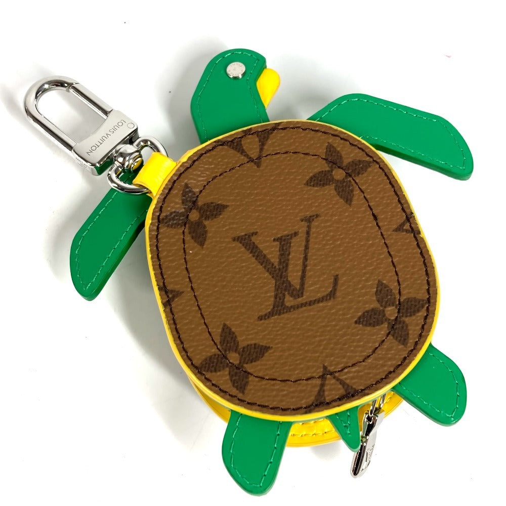 LOUIS VUITTON M01471 モノグラム 亀 キーホルダー LV タートル バッグチャーム ポーチ コインケース キーホルダー モノグラムキャンバス ユニセックス ブラウン