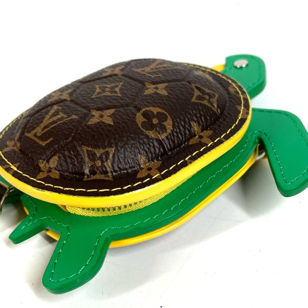 LOUIS VUITTON M01471 モノグラム 亀 キーホルダー LV タートル バッグチャーム ポーチ コインケース キーホルダー モノグラムキャンバス ユニセックス ブラウン