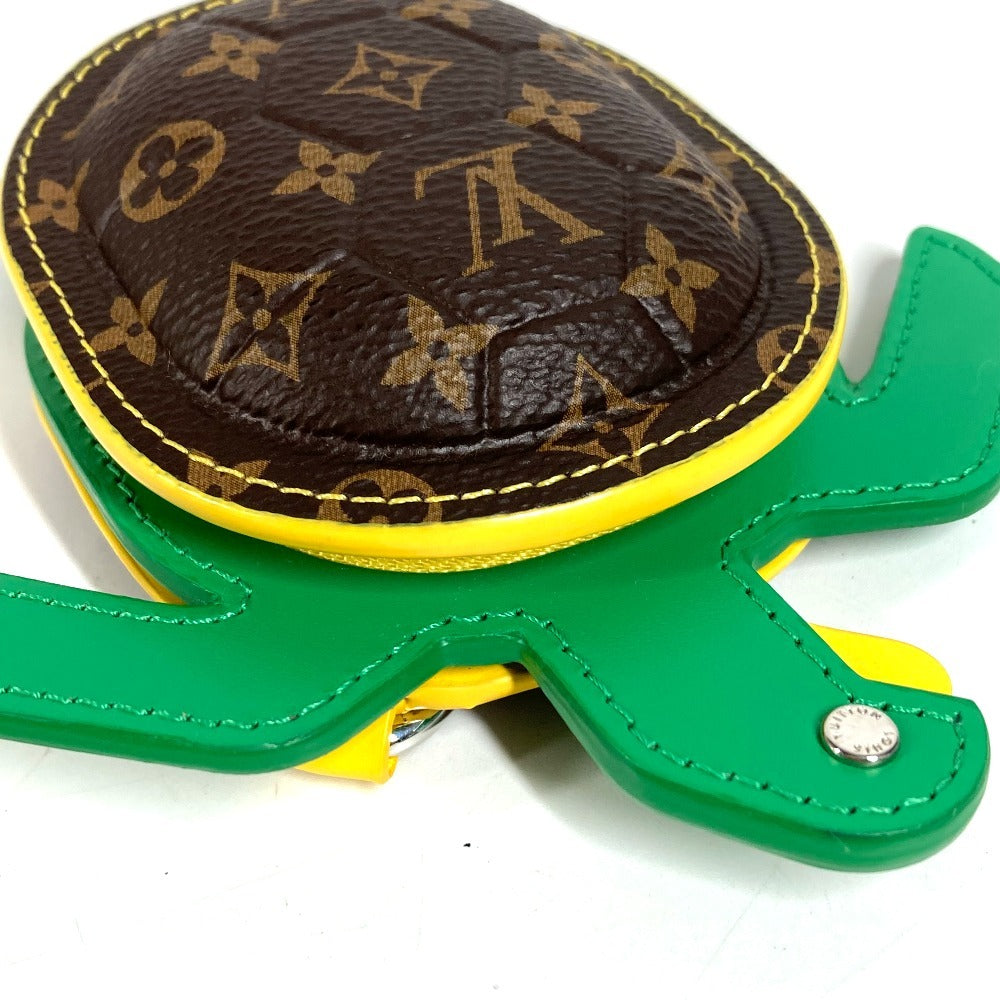 LOUIS VUITTON M01471 モノグラム 亀 キーホルダー LV タートル バッグチャーム ポーチ コインケース キーホルダー モノグラムキャンバス ユニセックス ブラウン