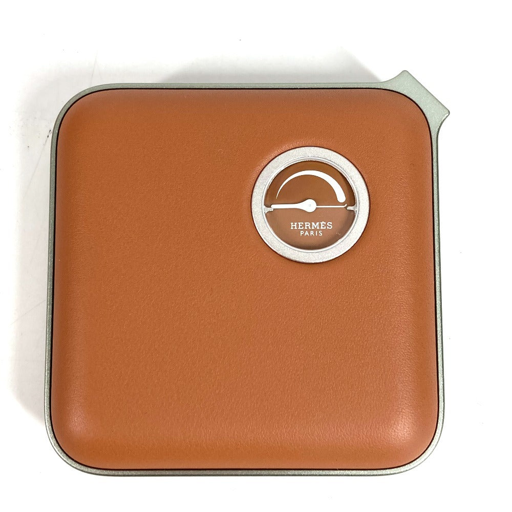 HERMES インテリア ヴォルトH volt'H ミニ 充電器 モバイルバッテリー 雑貨 レザー ユニセックス ブラウン