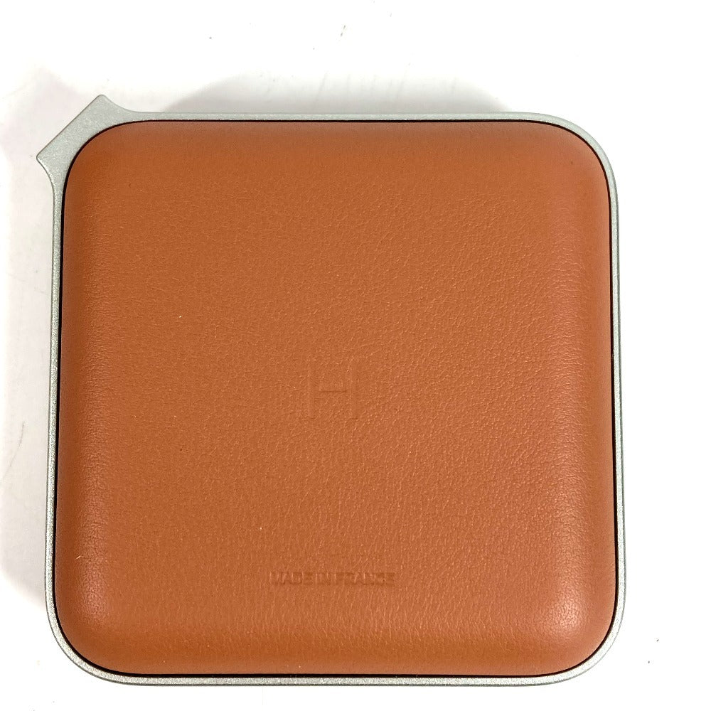 HERMES インテリア ヴォルトH volt'H ミニ 充電器 モバイルバッテリー 雑貨 レザー ユニセックス ブラウン