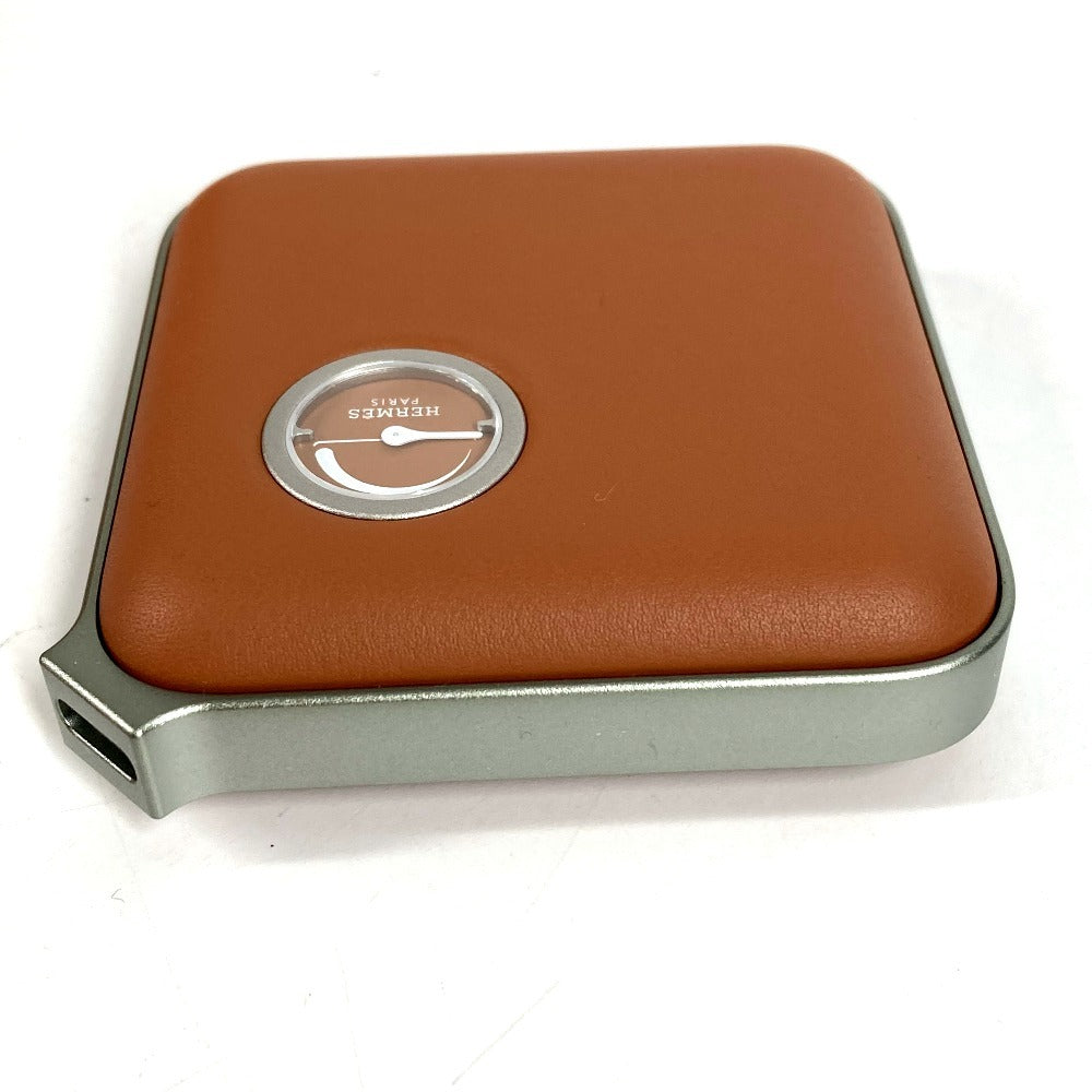 HERMES インテリア ヴォルトH volt'H ミニ 充電器 モバイルバッテリー 雑貨 レザー ユニセックス ブラウン