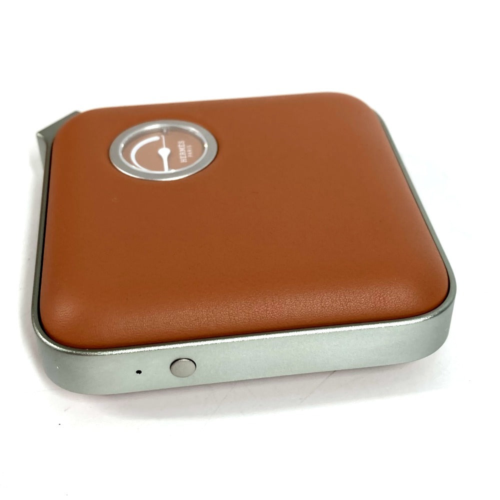 HERMES インテリア ヴォルトH volt'H ミニ 充電器 モバイルバッテリー 雑貨 レザー ユニセックス ブラウン