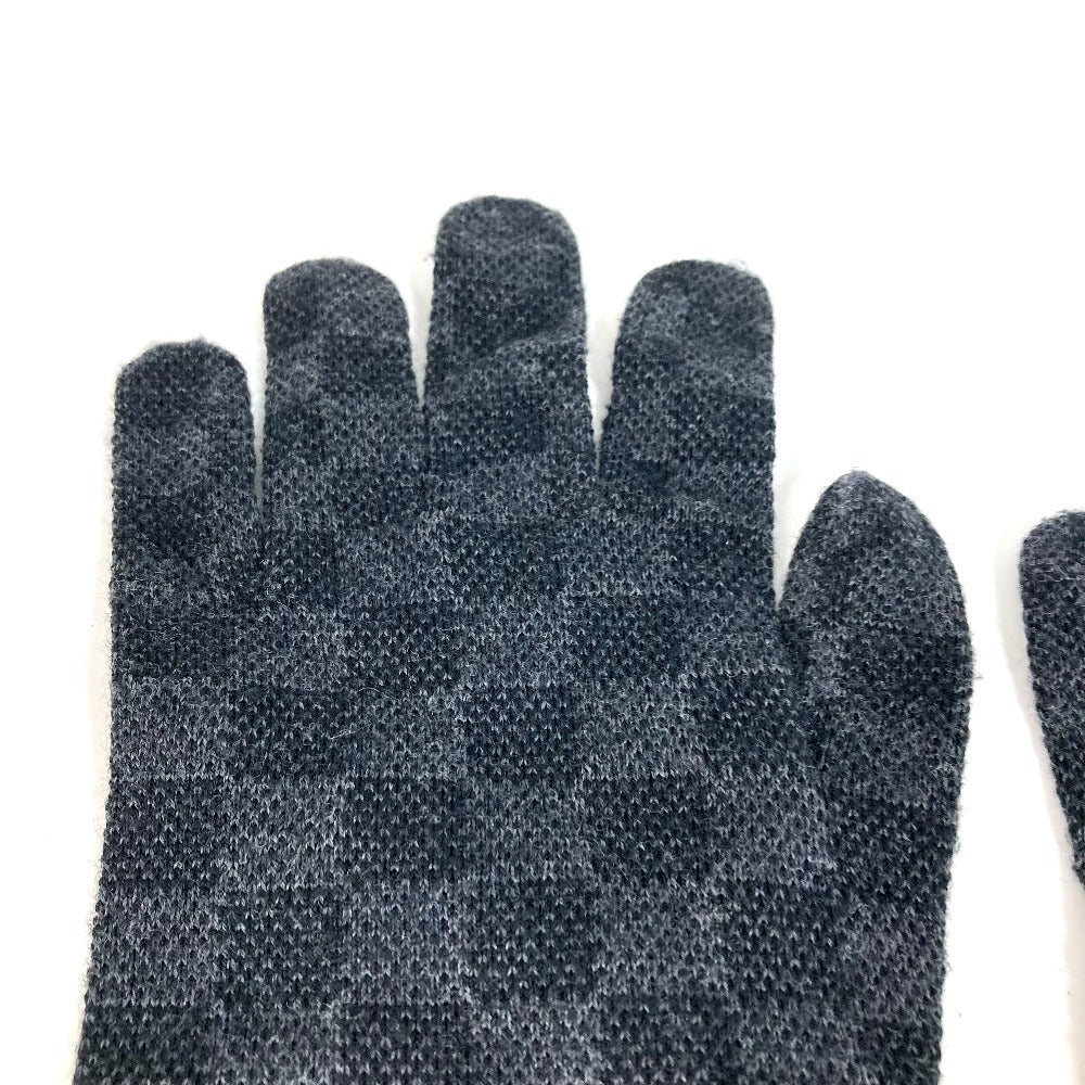 LOUIS VUITTON M77992 ダミエグラフィット グローブ ネオ プティ ダミエ　グローブネオプティダミエ グローブ 手袋 ウール メンズ ブラック