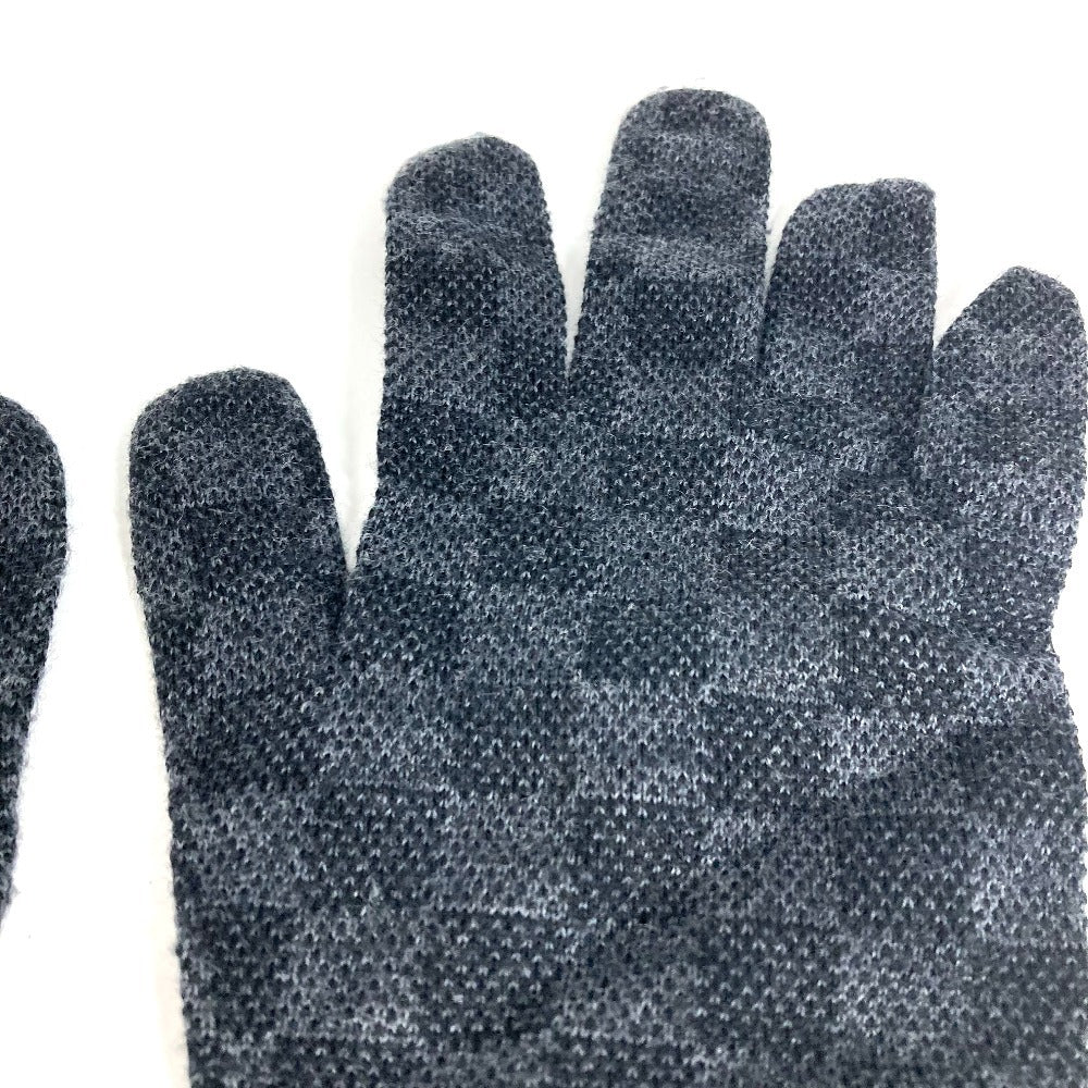 LOUIS VUITTON M77992 ダミエグラフィット グローブ ネオ プティ ダミエ　グローブネオプティダミエ グローブ 手袋 ウール メンズ ブラック