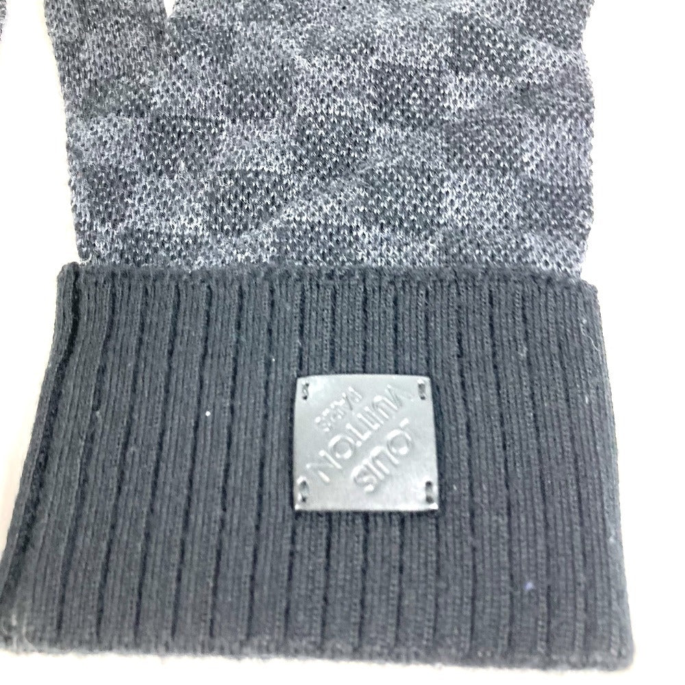 LOUIS VUITTON M77992 ダミエグラフィット グローブ ネオ プティ ダミエ　グローブネオプティダミエ グローブ 手袋 ウール メンズ ブラック