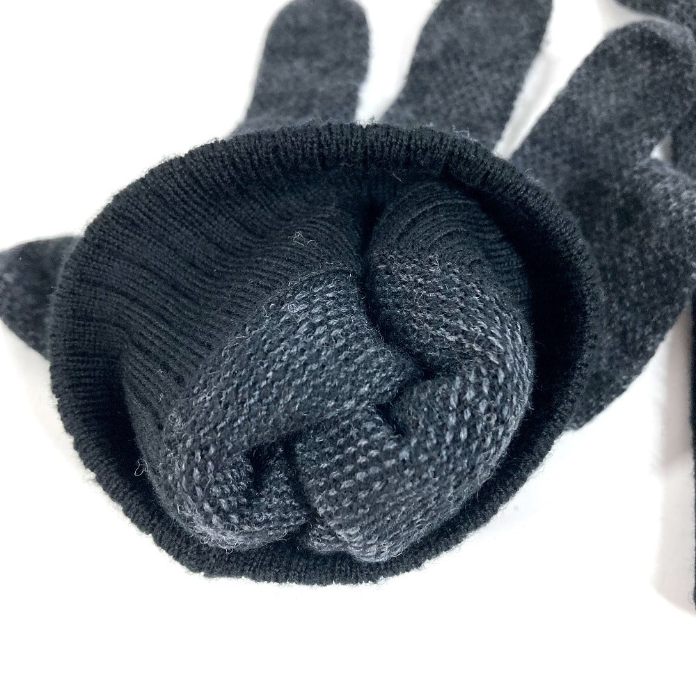 LOUIS VUITTON M77992 ダミエグラフィット グローブ ネオ プティ ダミエ　グローブネオプティダミエ グローブ 手袋 ウール メンズ ブラック