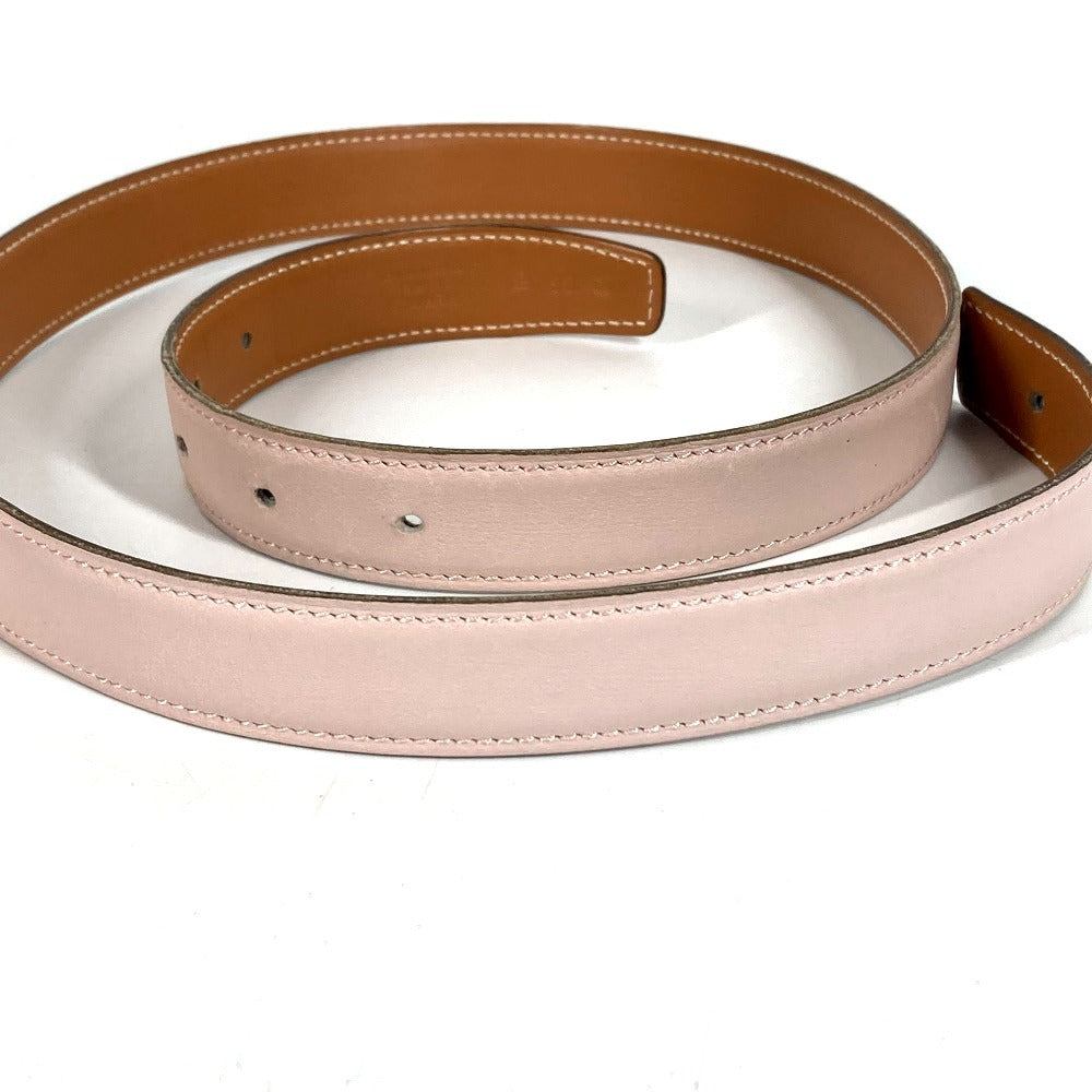 HERMES ベルトのみ ベルト レザー ユニセックス ピンク