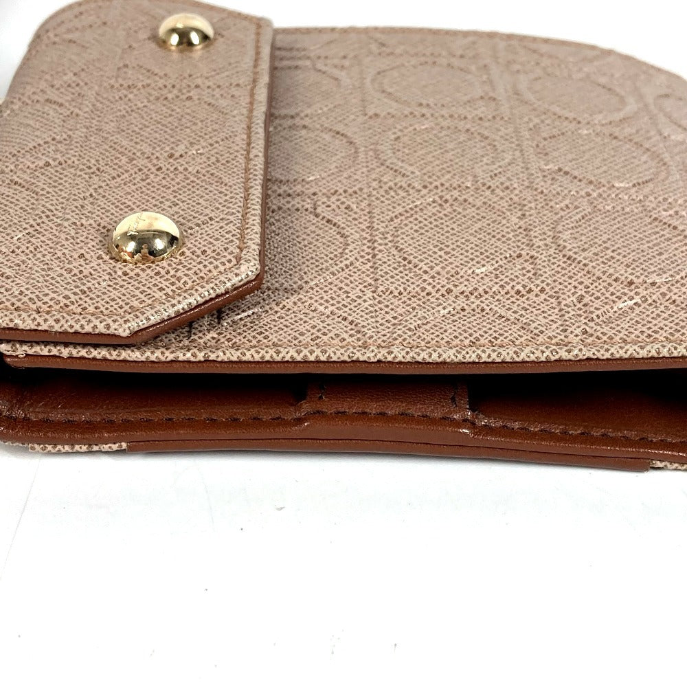 Salvatore Ferragamo ショルダーバッグ ショルダーウォレット ガンチーニ ロゴ コンパクトウォレット 3つ折り財布 レザー ユニセックス ベージュ系