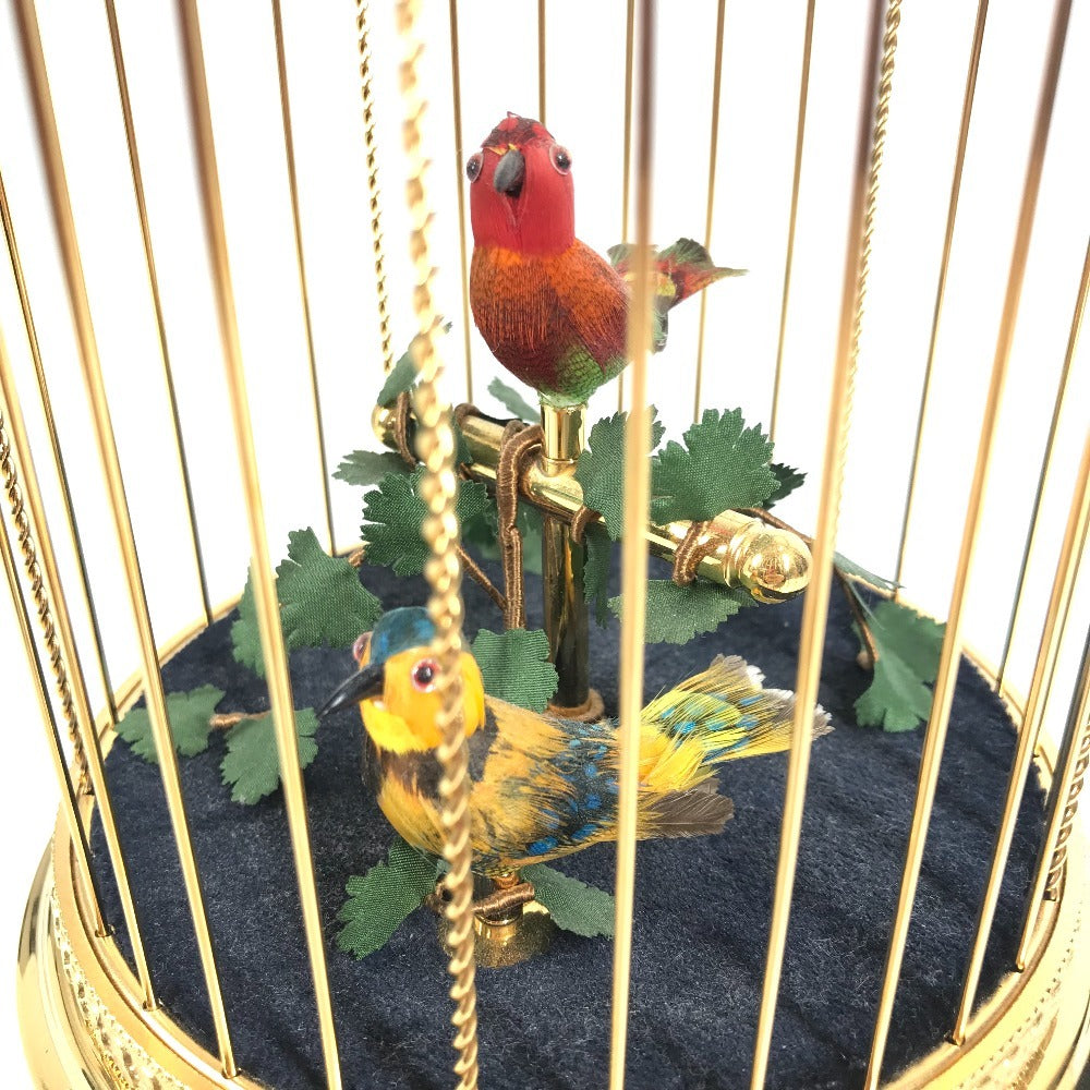 REUGE AXO.90.7005.002 Voliere de la Cour SINGING BIRDS シンキングバード オルゴール インテリア アンティーク調 置物 置き物 オブジェ ユニセックス ゴールド