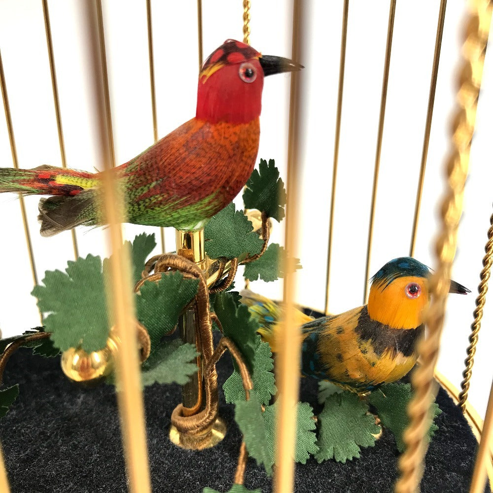 REUGE AXO.90.7005.002 Voliere de la Cour SINGING BIRDS シンキングバード オルゴール インテリア アンティーク調 置物 置き物 オブジェ ユニセックス ゴールド