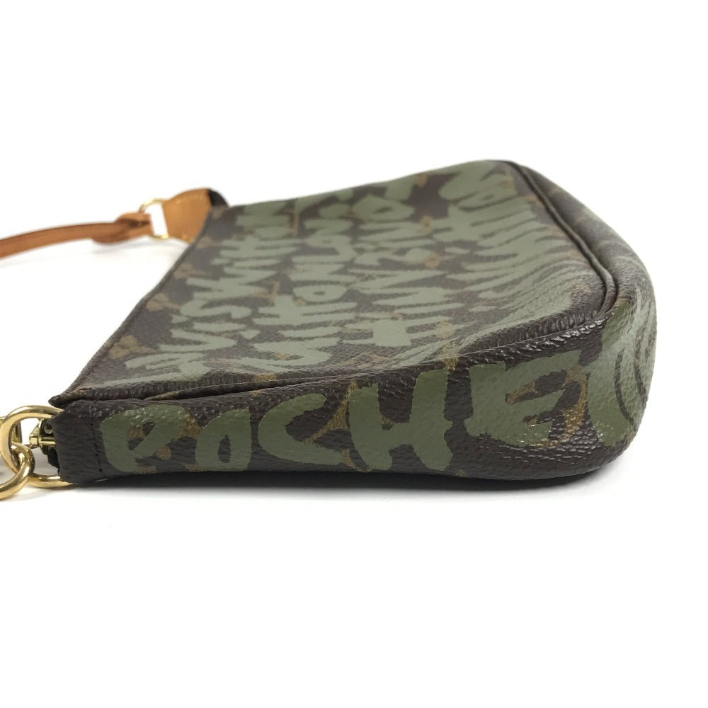 LOUIS VUITTON M92191 モノグラムグラフィティ ポシェット アクセソワール アクセサリーポーチ カバン 肩掛け ハンドバッグ ショルダーバッグ モノグラムグラフィティキャンバス ユニセックス カーキ