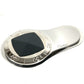 CARTIER Logo Wallet with Money Clip, Stainless Steel, Unisex, Silver