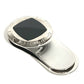 CARTIER Logo Wallet with Money Clip, Stainless Steel, Unisex, Silver