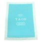 TIFFANY&Co. Blanket Interior Lap Blanket Fringe Logo Blanket Wool/Cashmere Unisex Blue