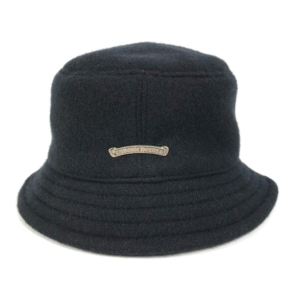CHROME HEARTS Knit Hat CH Logo Hat Bucket Hat Bob Hat Hat Cashmere Unisex Black