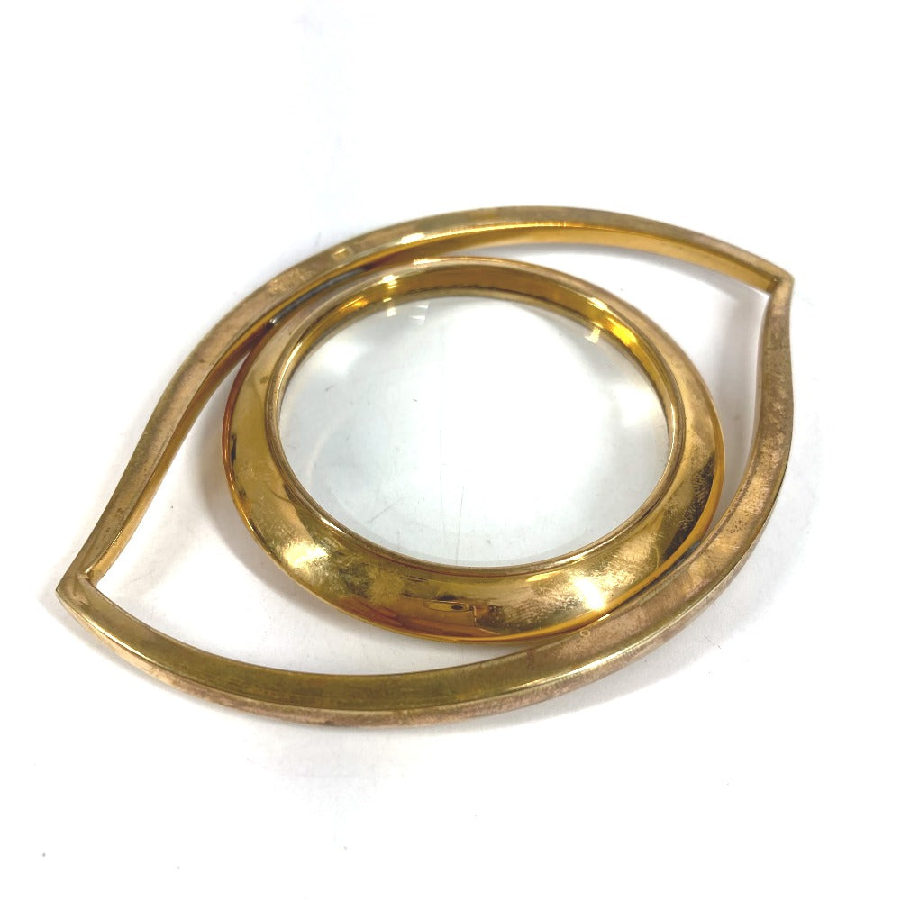 HERMES L'Oeil de Cleopatra Jean Cocteau Design Magnifying Glass Loupe Magnifier Accessory Metal Unisex Gold