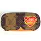 LOUIS VUITTON GI0717 Monogram Stripe NIGO Etui Lunettes GM Eyewear Glasses Case Sunglasses Case Pouch Monogram Canvas Unisex Brown