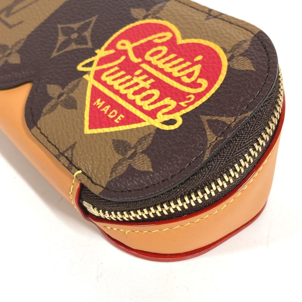 LOUIS VUITTON GI0717 Monogram Stripe NIGO Etui Lunettes GM Eyewear Glasses Case Sunglasses Case Pouch Monogram Canvas Unisex Brown