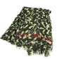 LOUIS VUITTON M74152 Monogramouflage Takashi Murakami Stole Fringed Scarf Camouflage Shawl Cashmere Unisex Green