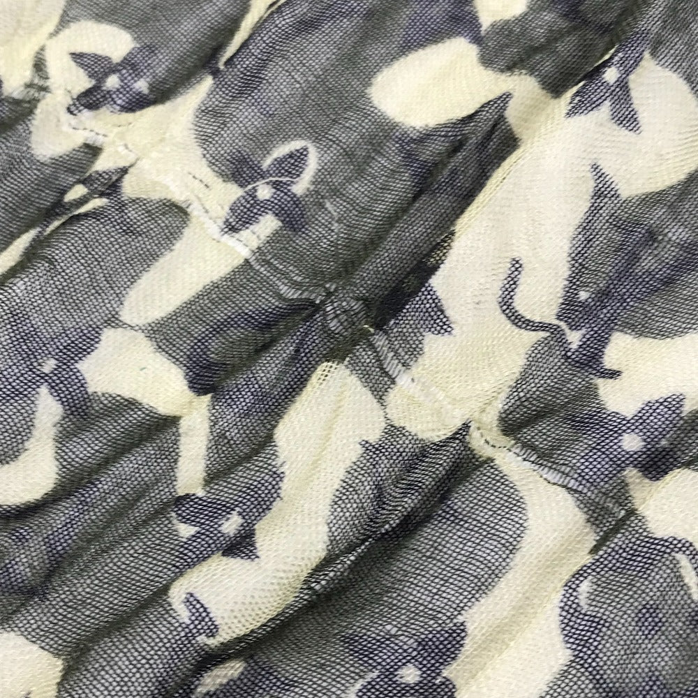 LOUIS VUITTON M74152 Monogramouflage Takashi Murakami Stole Fringed Scarf Camouflage Shawl Cashmere Unisex Green
