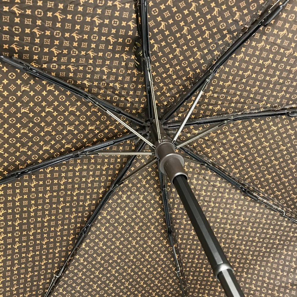 LOUIS VUITTON Monogram Parapluie Umbrella Folding Umbrella with Pouch Polyamide Unisex Brown
