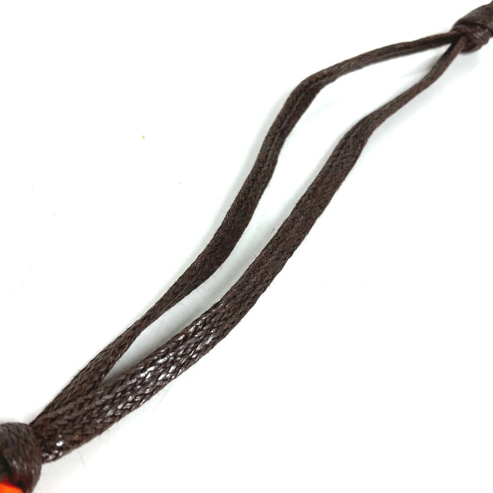 HERMES Kelly Doll Bag Charm Charm Key Ring Rubber Unisex Orange