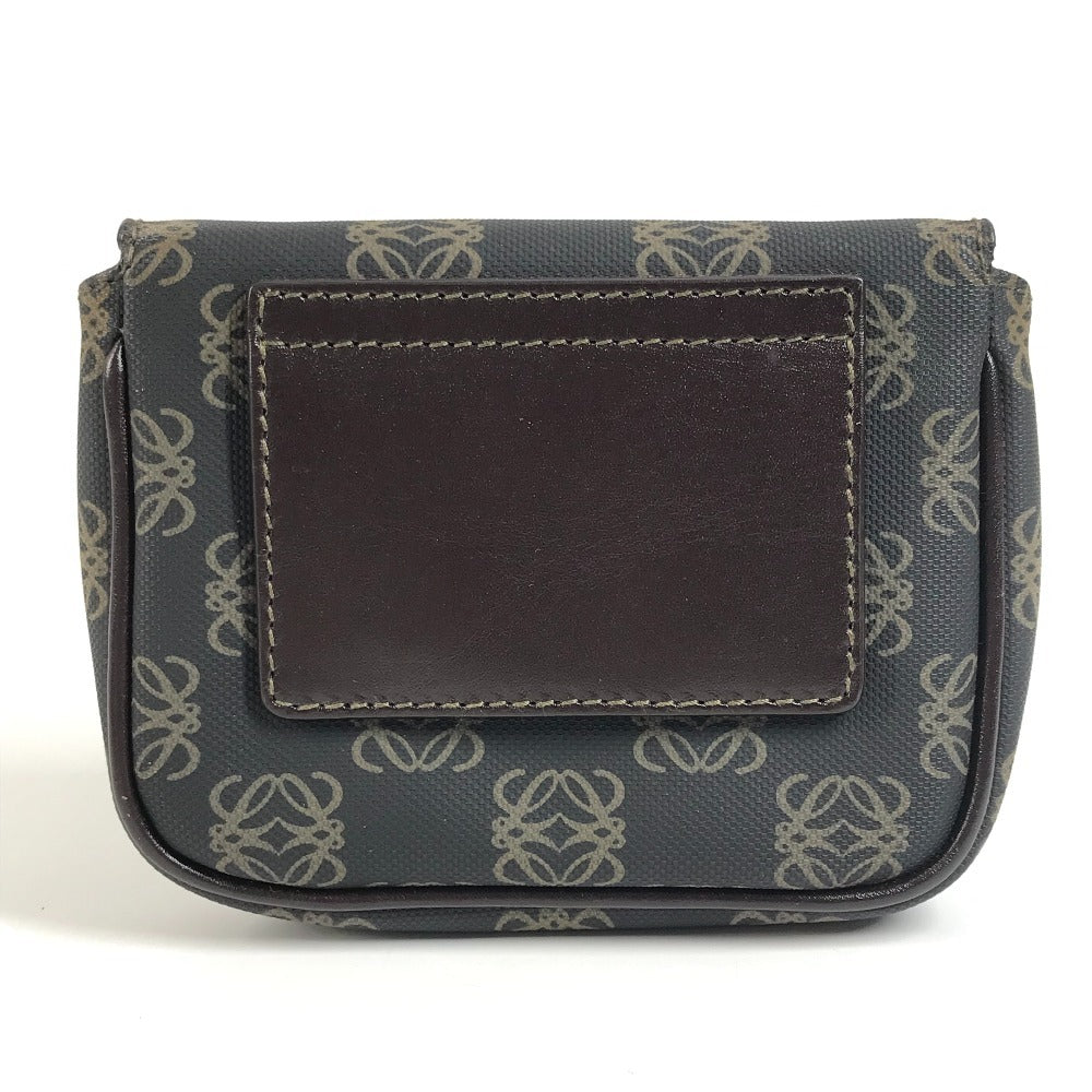 LOEWE Anagram Logo Waist Bag Body Bag Pouch PVC/Leather Unisex Brown