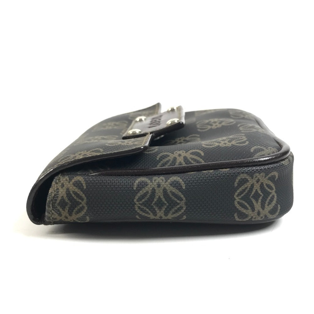 LOEWE Anagram Logo Waist Bag Body Bag Pouch PVC/Leather Unisex Brown