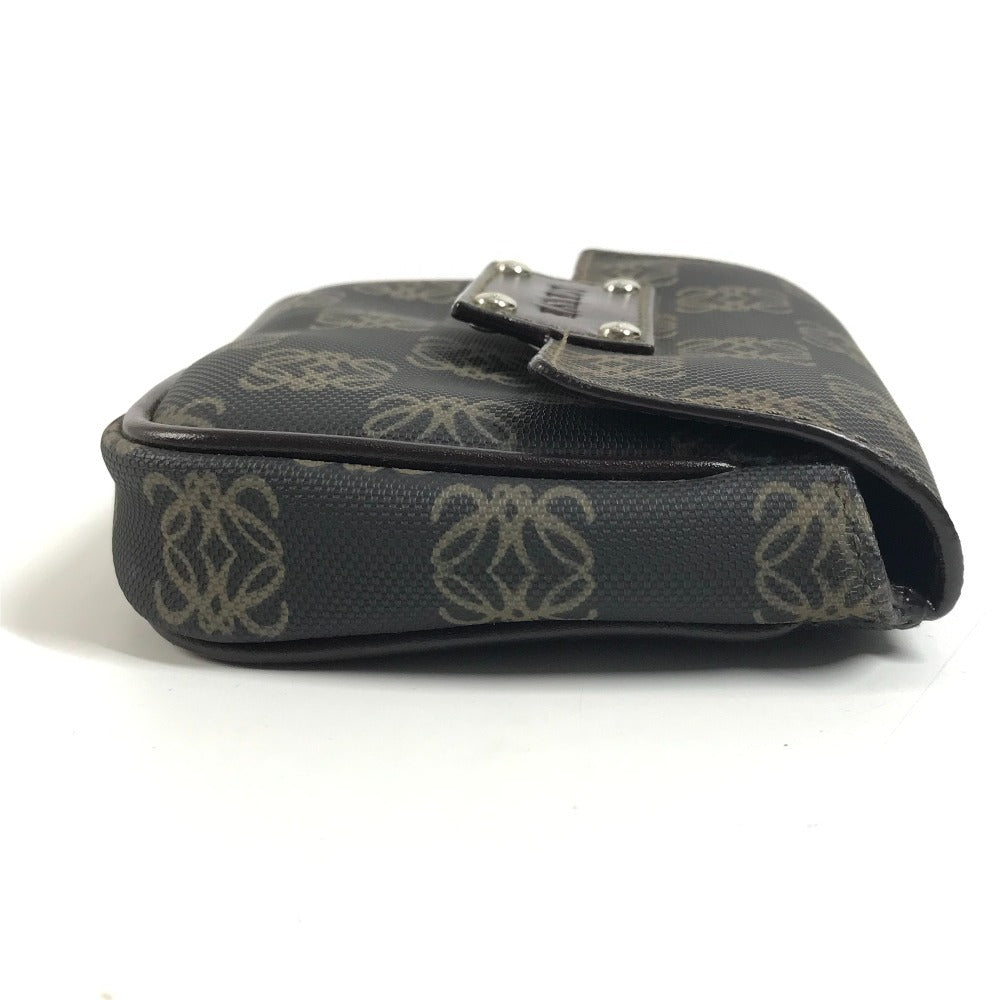 LOEWE Anagram Logo Waist Bag Body Bag Pouch PVC/Leather Unisex Brown