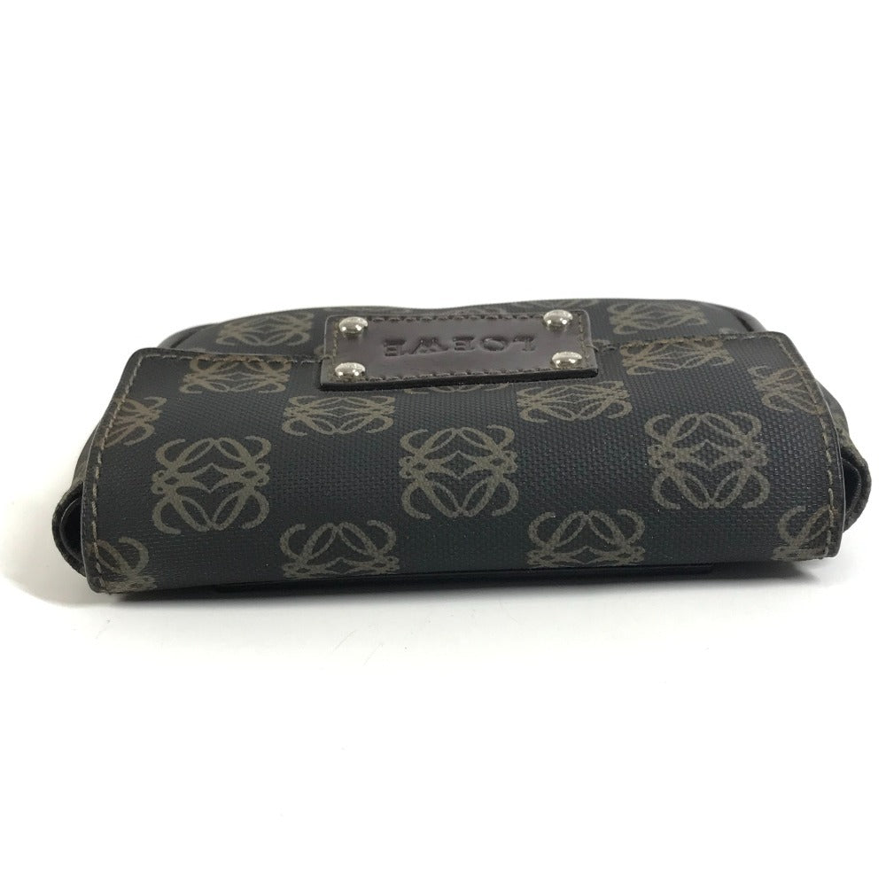LOEWE Anagram Logo Waist Bag Body Bag Pouch PVC/Leather Unisex Brown