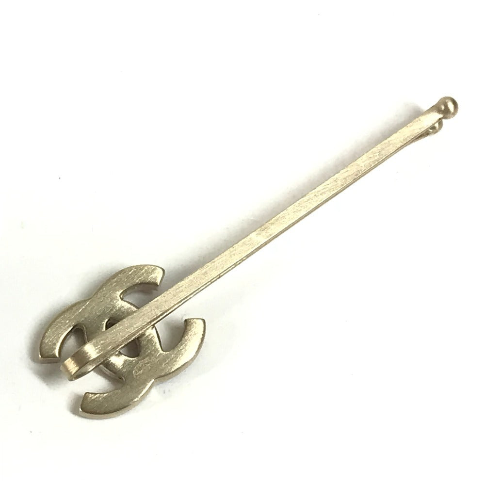CHANEL CC Coco Mark Logo Accessory Hair Accessory Hairpin Metal Women's Red